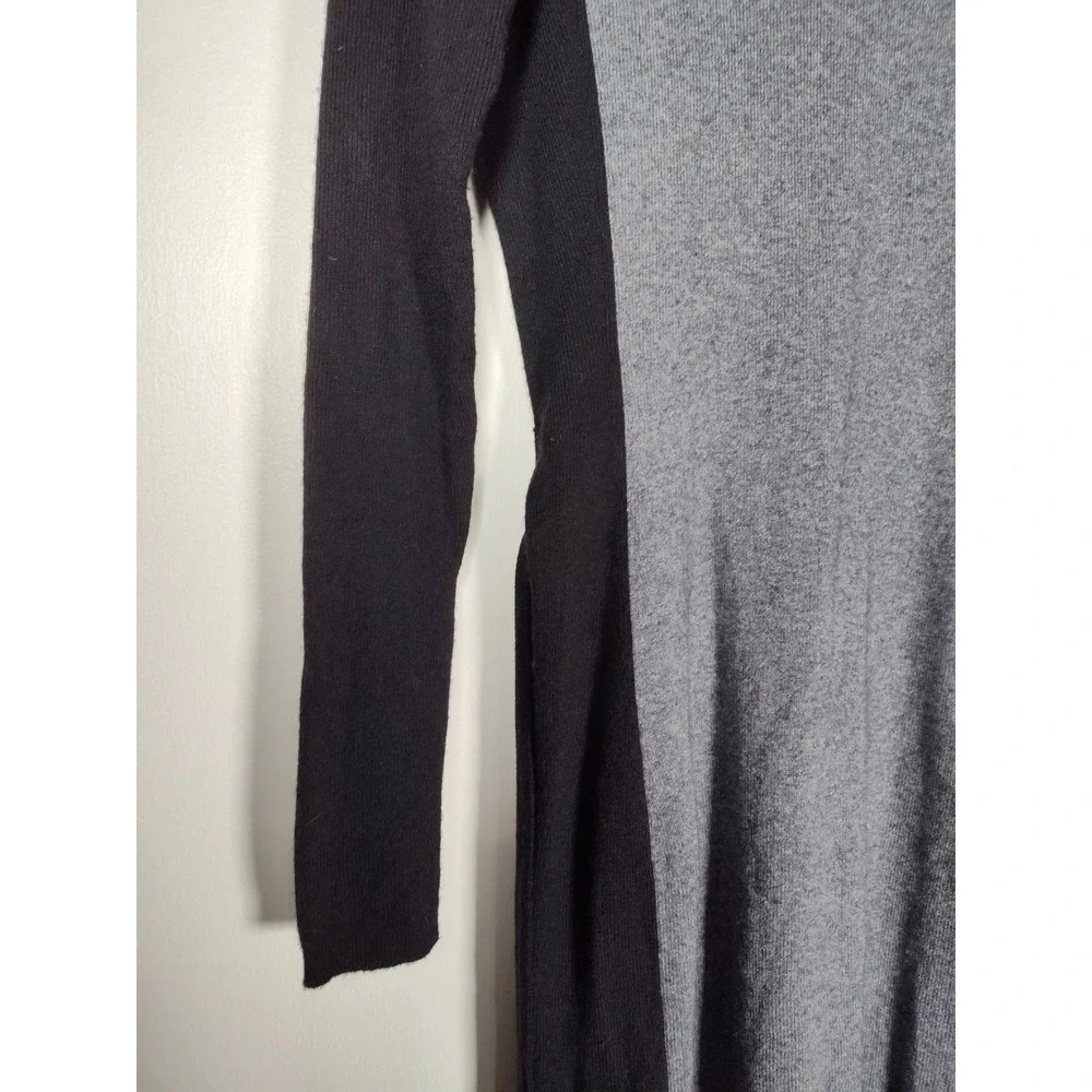 Boden Rosa black gray colorblock‎ wool blend long sleeve sweater dress 10